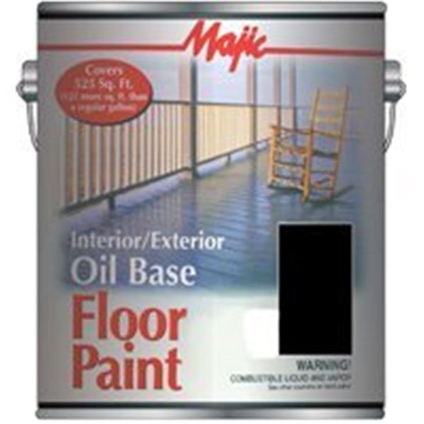 Majic Paints Interior/Exterior Paint, Gloss, Oil Base, Black, 5 gal 52752007318